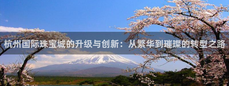 新宝5口67五壹叁八：杭州国际珠宝城的升级与创新：从繁华到璀璨的转型之路