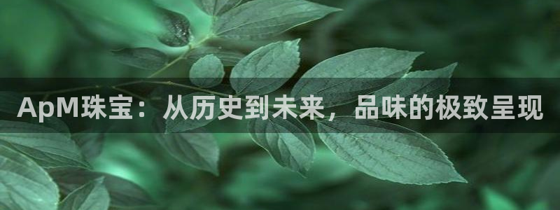 新宝5娱乐然：ApM珠宝：从历史到未来，品味的极致呈现