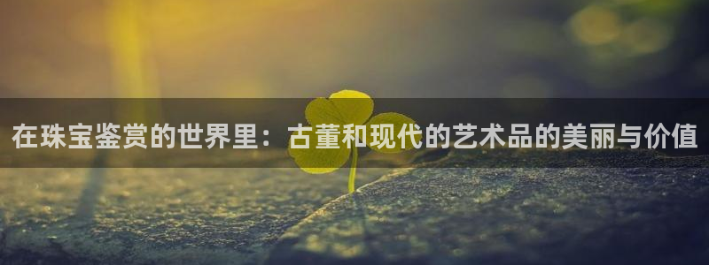 新宝5注册链接：在珠宝鉴赏的世界里：古董和现代的艺术品的美丽与价值