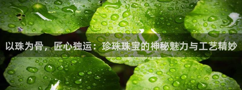 新宝5如何注册登录：以珠为骨，匠心独运：珍珠珠宝的神秘魅力与工艺精妙