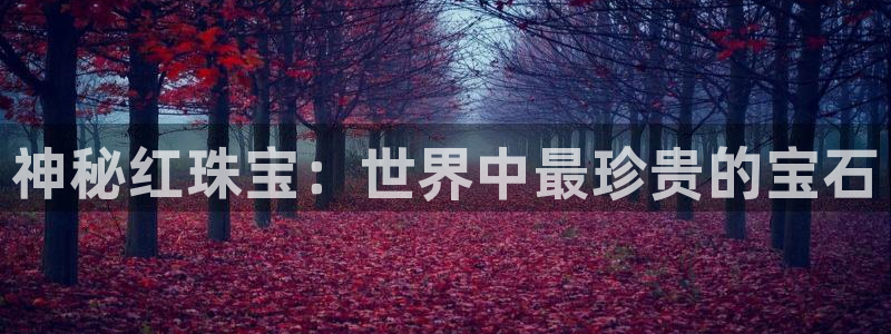 新宝5娱乐主管：神秘红珠宝：世界中最珍贵的宝石